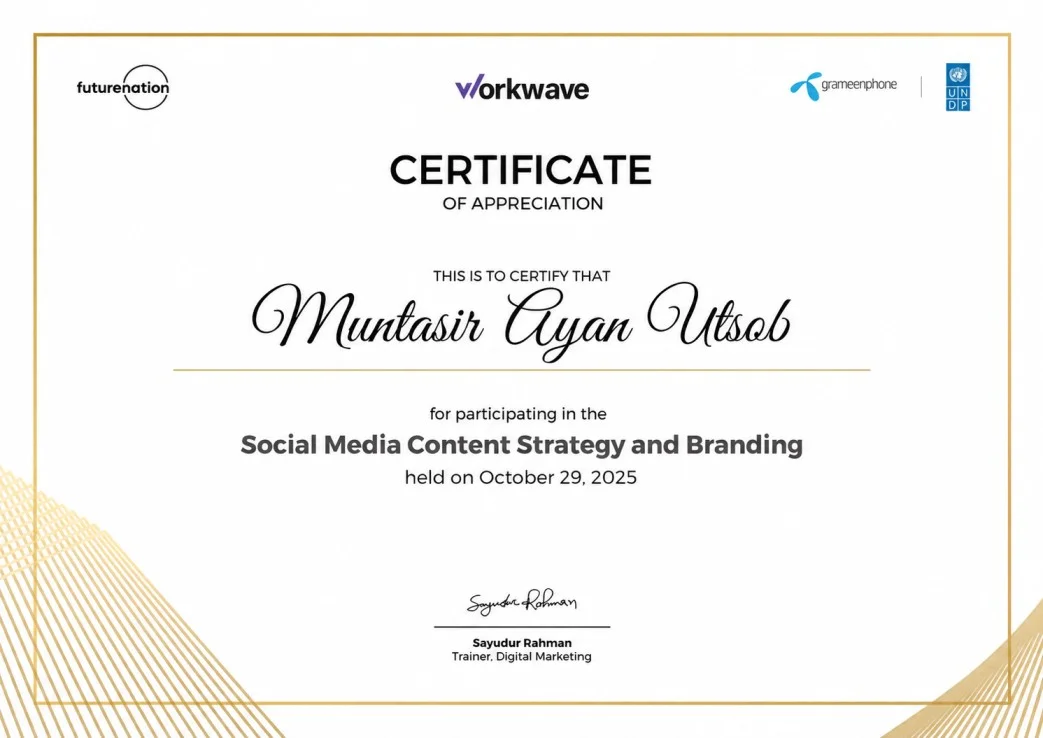 Social Media Content Strategy and Branding Certificate